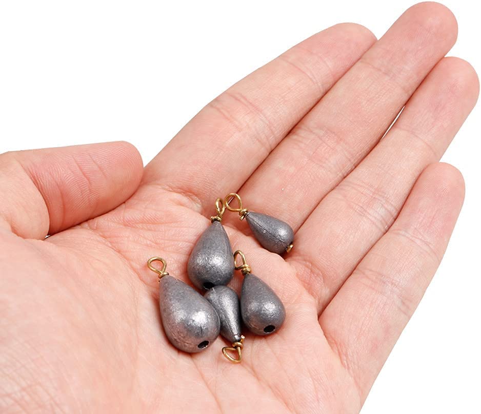 YCDMLJC Sinkers Fishing Saltwater, Fishing 25pcs/Box Assorted Bell/Bass Casting Sinkers Weights Kit Saltwater Fishing Weights - Image 8