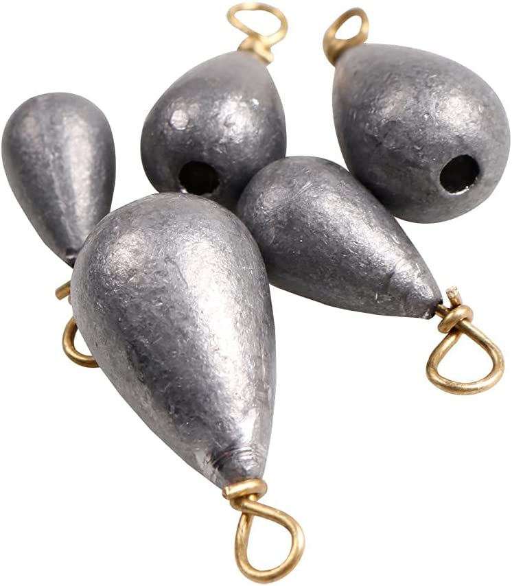 YCDMLJC Sinkers Fishing Saltwater, Fishing 25pcs/Box Assorted Bell/Bass Casting Sinkers Weights Kit Saltwater Fishing Weights - Image 9