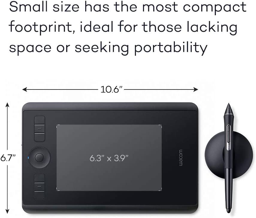 Wacom PTH460K0A Intuos Pro Digital Graphic Drawing Tablet for Mac or PC, Small New Model - Image 9