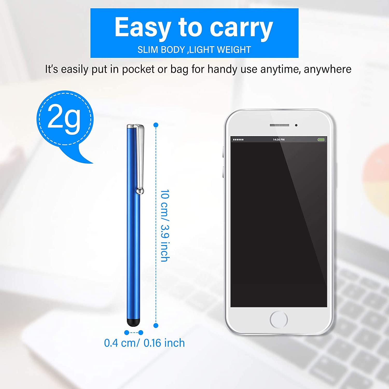130 Pieces Stylus Pens for Touch Screens Slim Capacitive Stylus Universal Digital Pen Compatible with Most Devices with Capacitive Touch Screen - Image 3