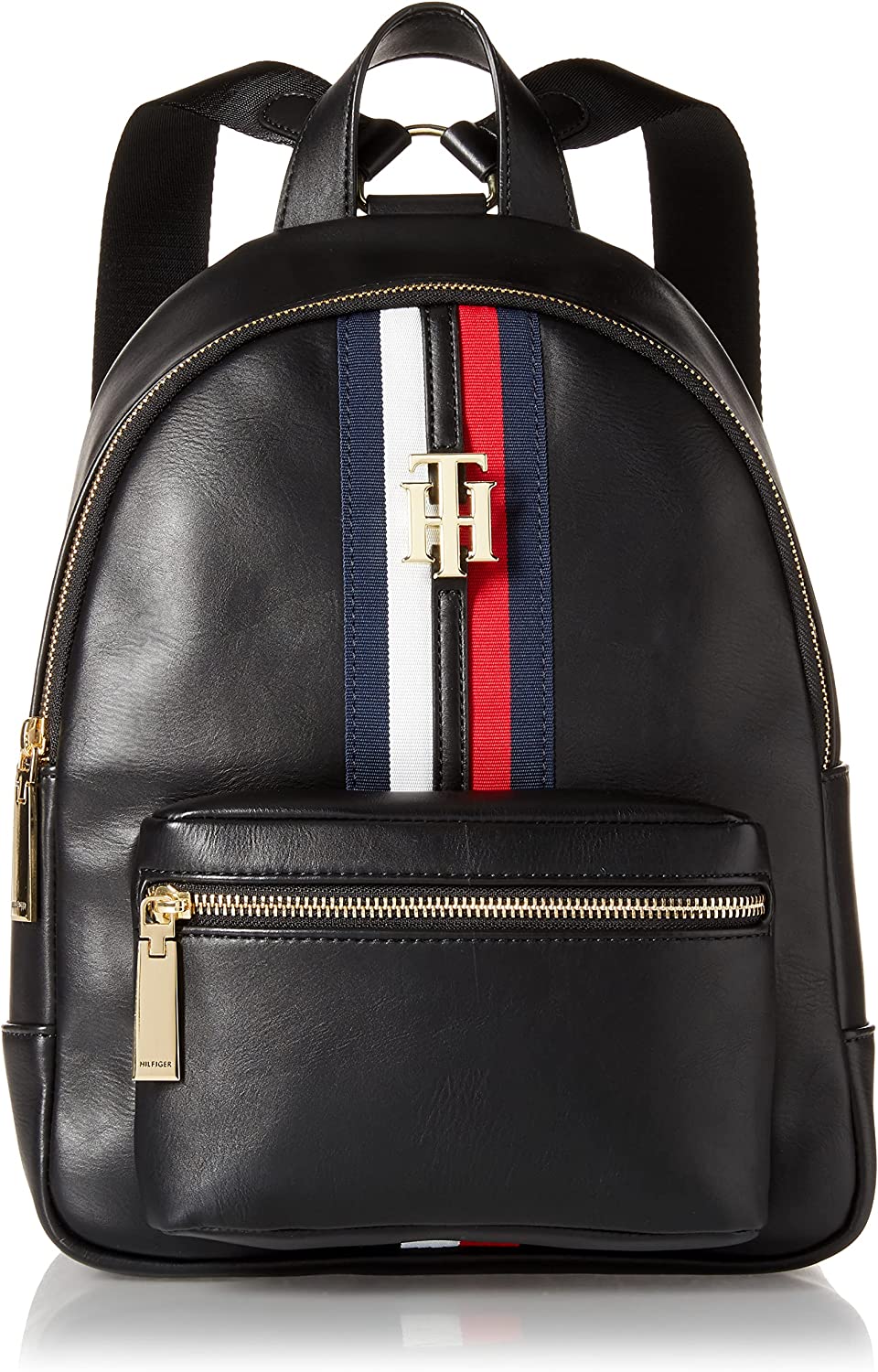 Tommy Hilfiger womens Jaden Backpack Shoulder Handbag, Navy, One Size US - Image 8
